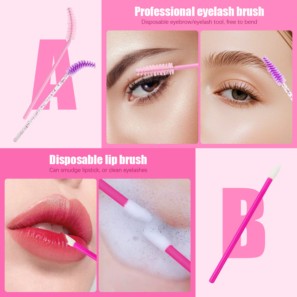MAYCREATE Makeup Tools for Women, Eyebrow Brush, Mascara Brushes, Lipstick Applicators, Eyeshadow Applicators and Eye Liner Brush Combo, Disposable Travel Makeup Tool Kit MAYCREATE Makeup Tools for Women, Eyebrow Brush, Mascara Brushes, Lipstick Applicators, Eyeshadow Applicators and Eye Liner Brush Combo, Disposable Travel Makeup Tool Kit